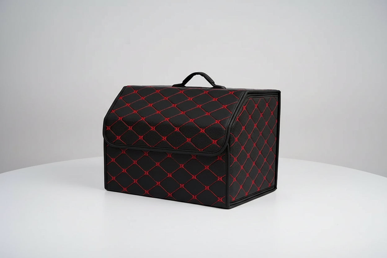 Premium Leather Car Trunk Organizer