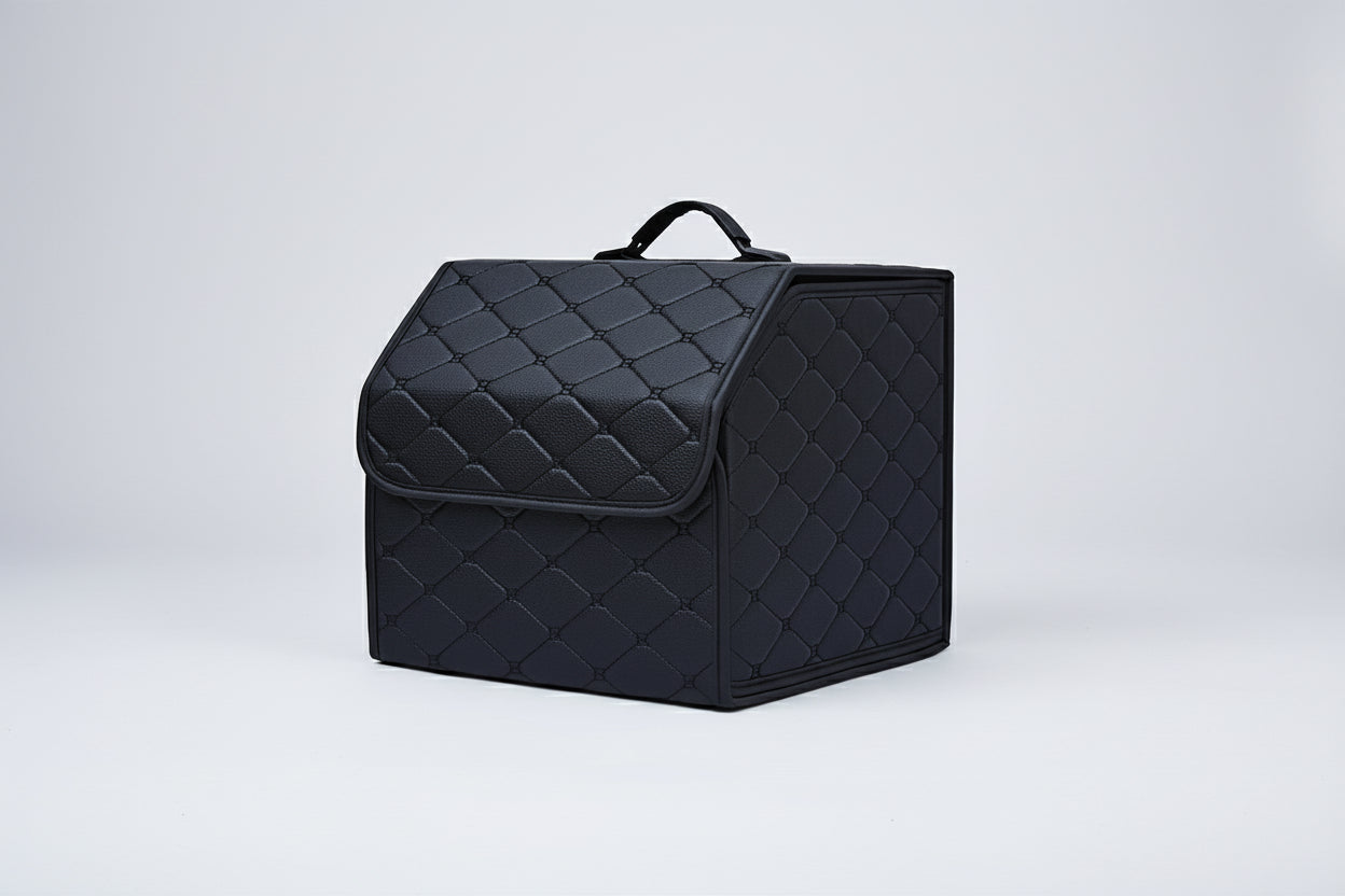 Premium Leather Car Trunk Organizer