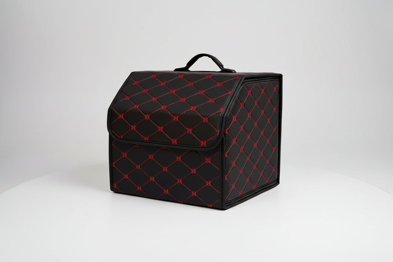 Premium Leather Car Trunk Organizer