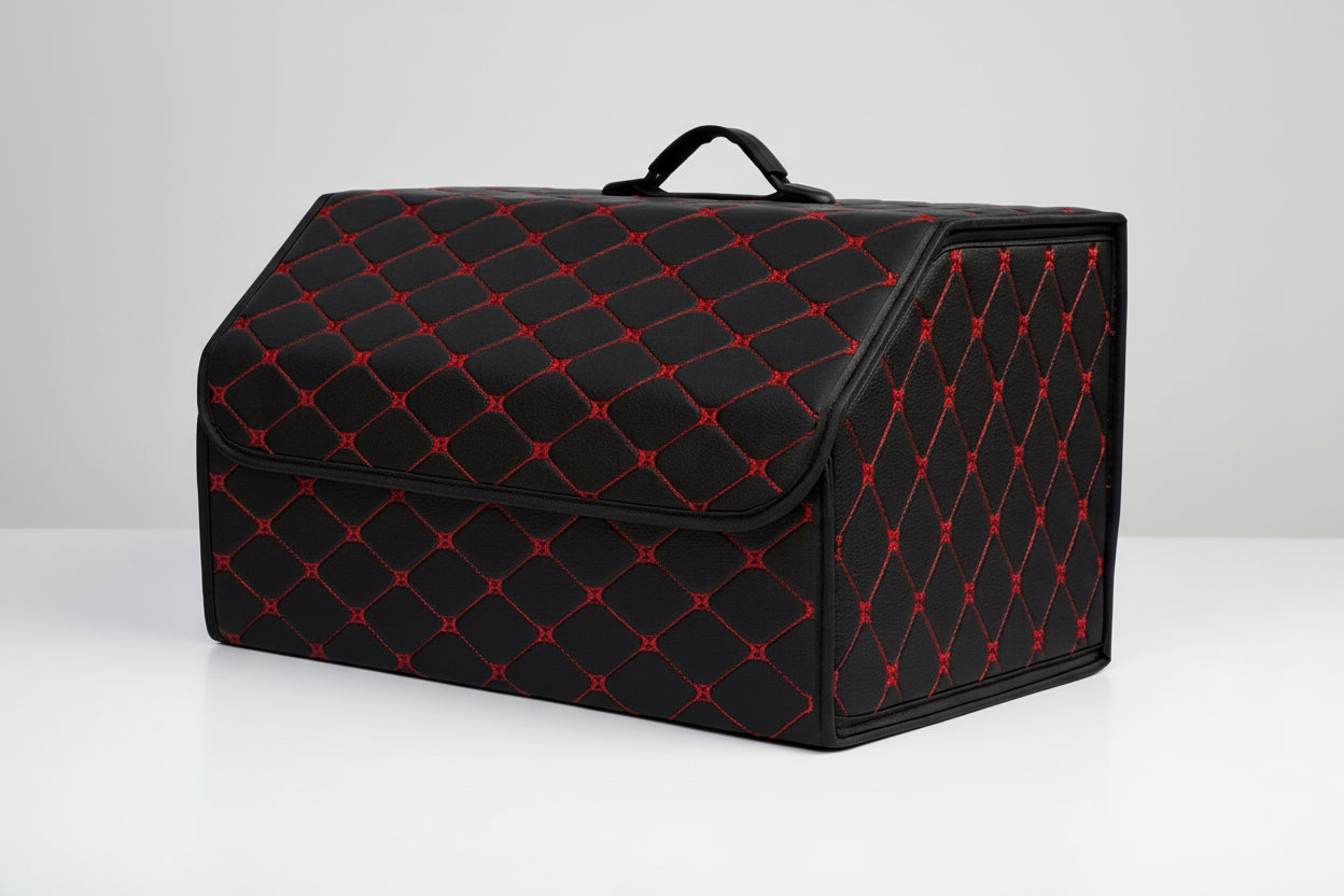 Premium Leather Car Trunk Organizer