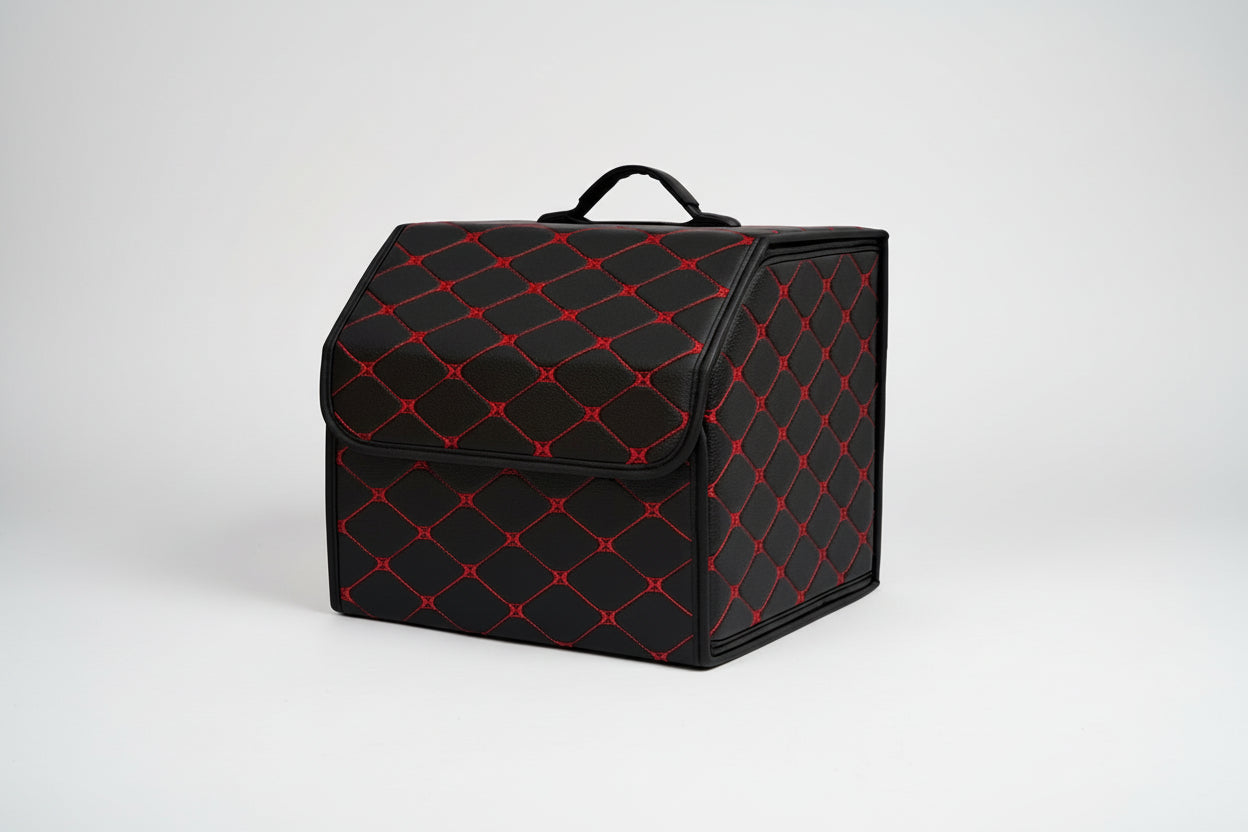 Premium Leather Car Trunk Organizer