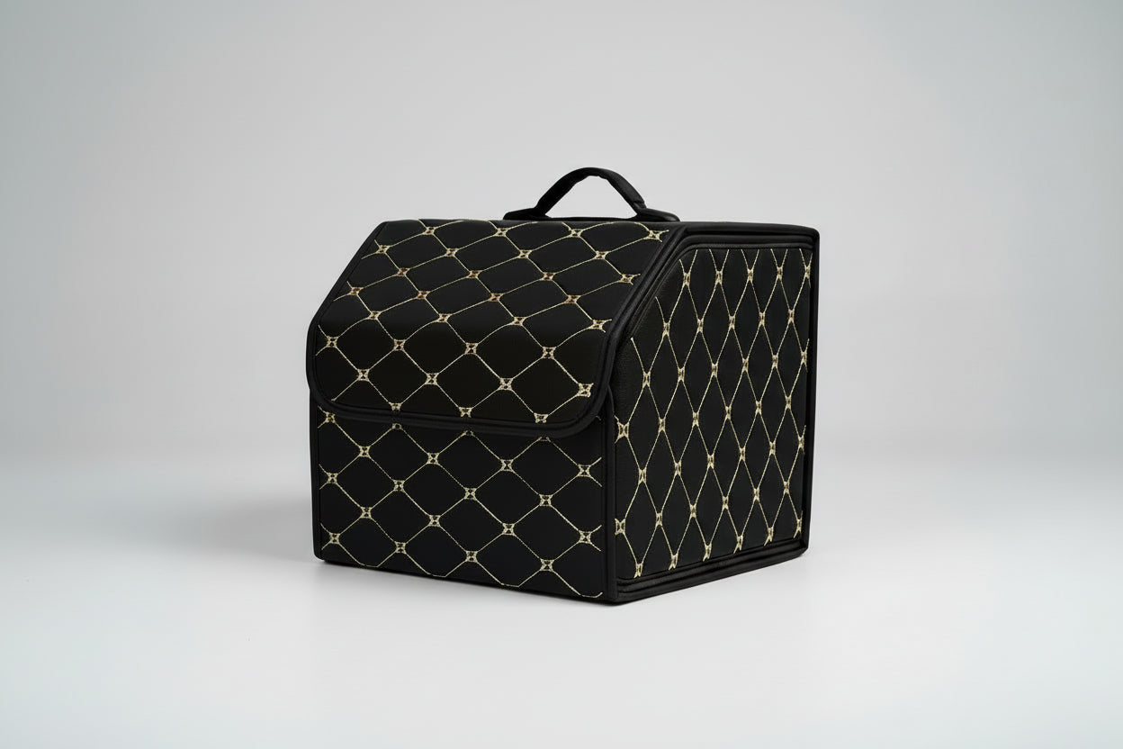Premium Leather Car Trunk Organizer