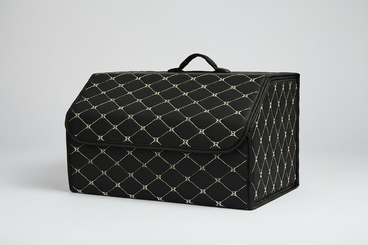 Premium Leather Car Trunk Organizer